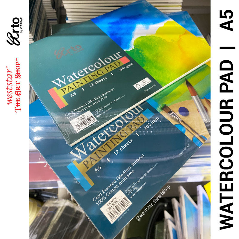 A5 Arto by Campap Watercolor Pad 12sheets | 200gsm