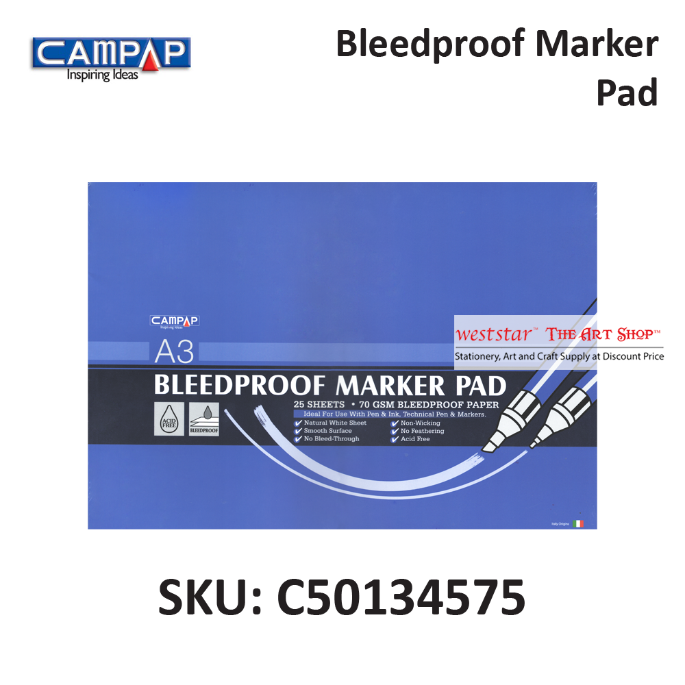 Bleedproof Marker Pad- A3
