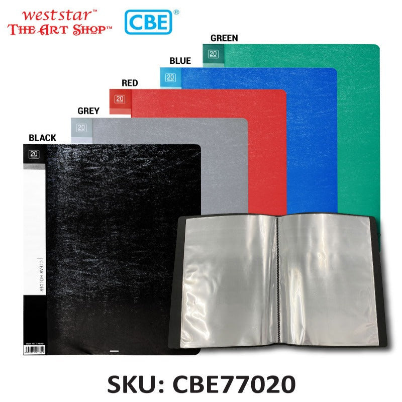 F4 PP Clear Holder (CBE77020) | 20pockets (send random color)