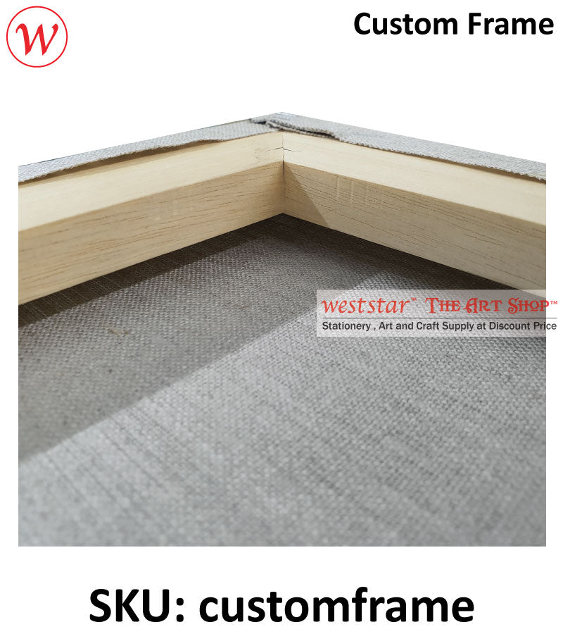 CUSTOM FRAME - for Canvas 5' x 5' (60" x 60") | Weststar The Art Shop