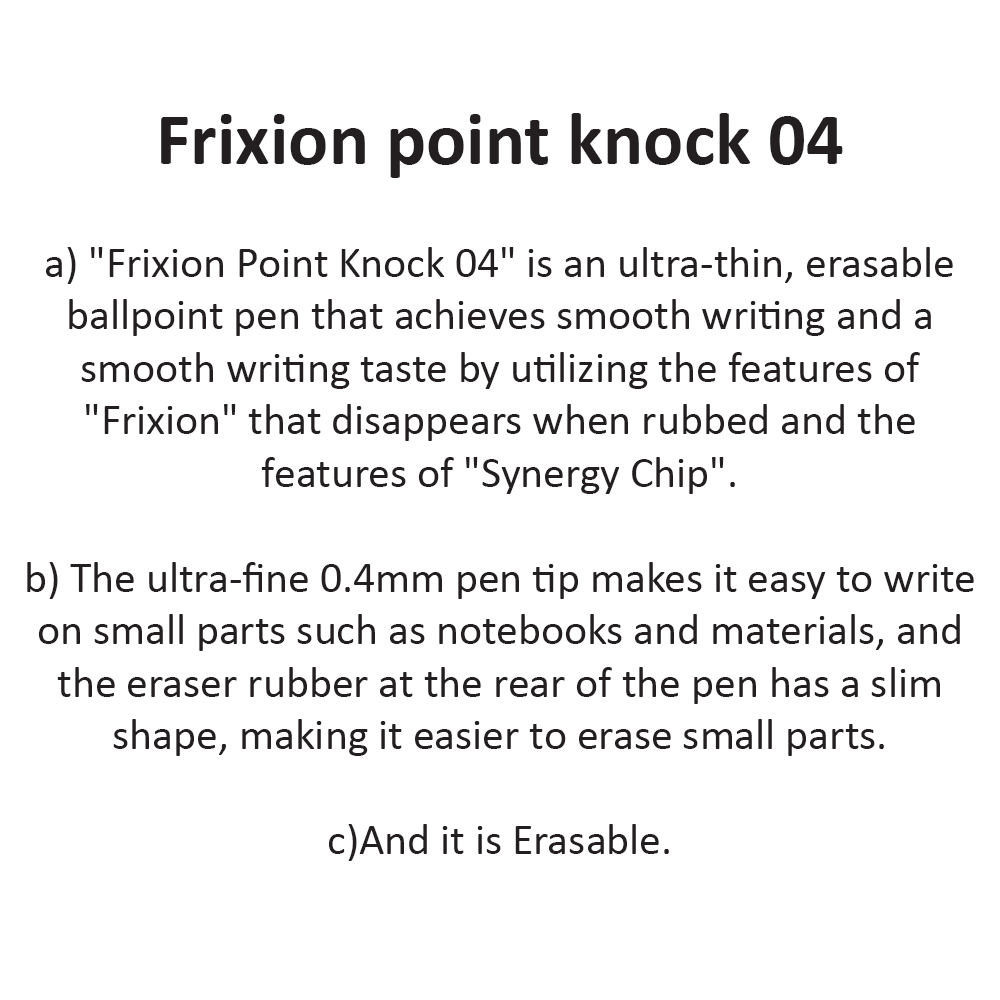 Frixion point knock 04- Light Blue
