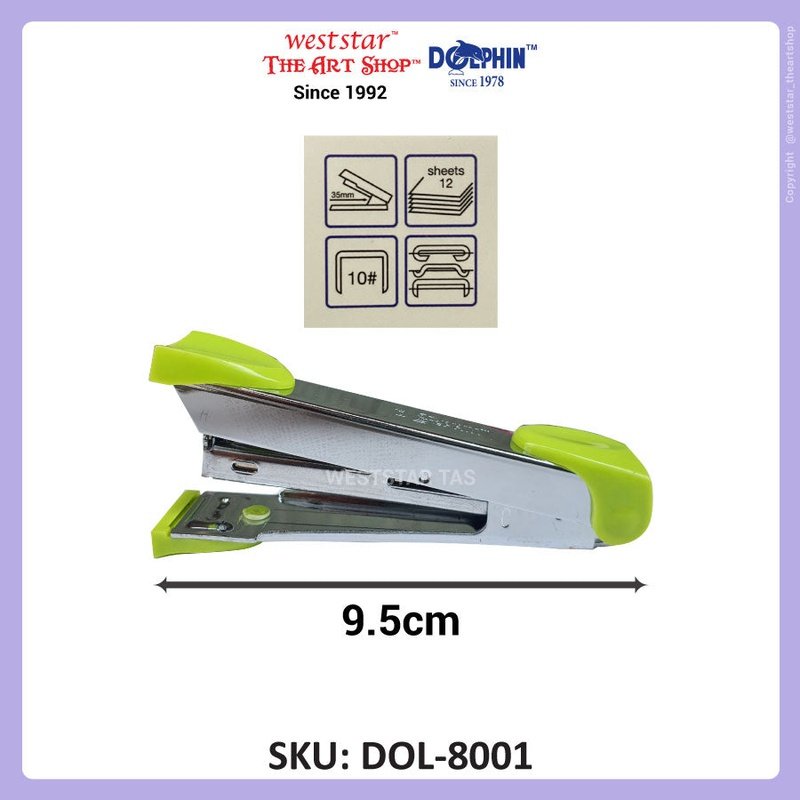 Dolphin Stapler (DOL-8001) No.10 Stapler (2-12sheets)