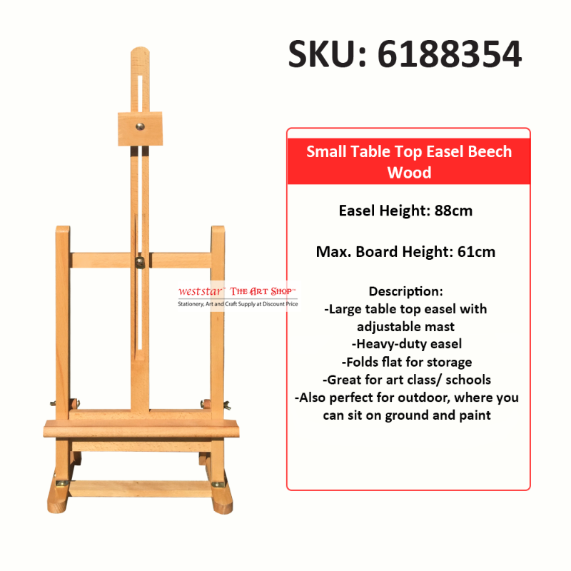 Small Table Top Easel Beech Wood