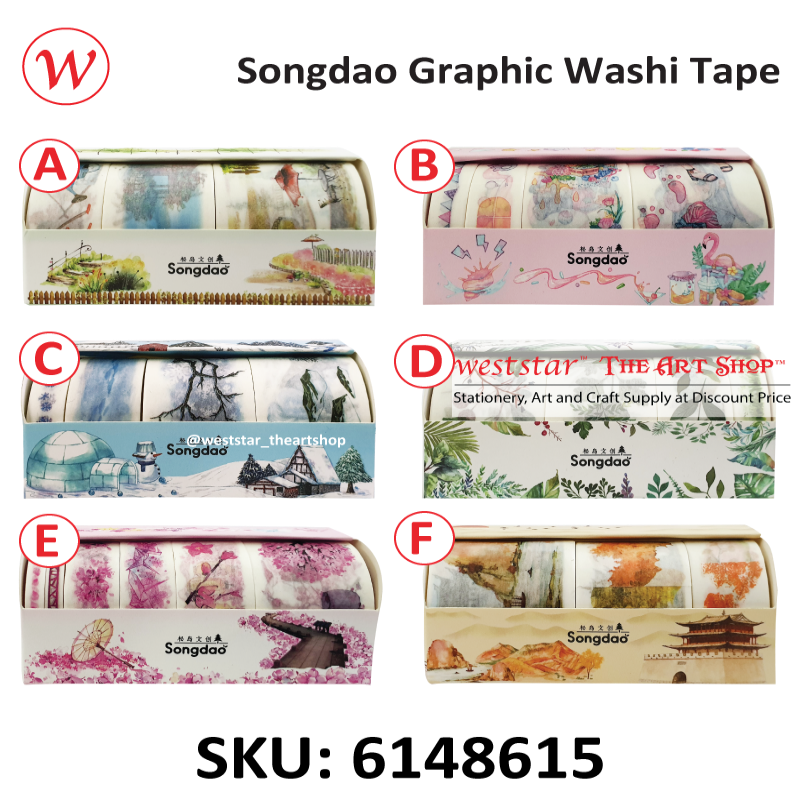 Songdao Graphic Washi Tape