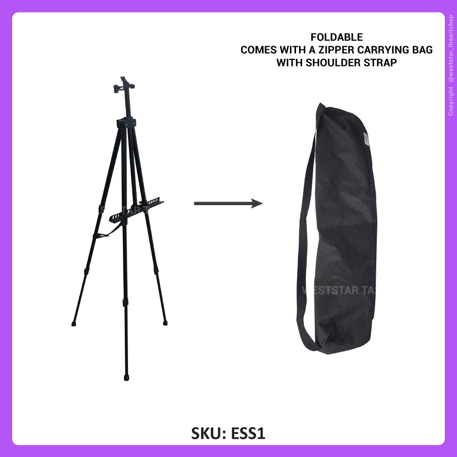 Aluminium Easel Stand, Portable Easel with Bag A4, A3, A2, A1 (ESS1)