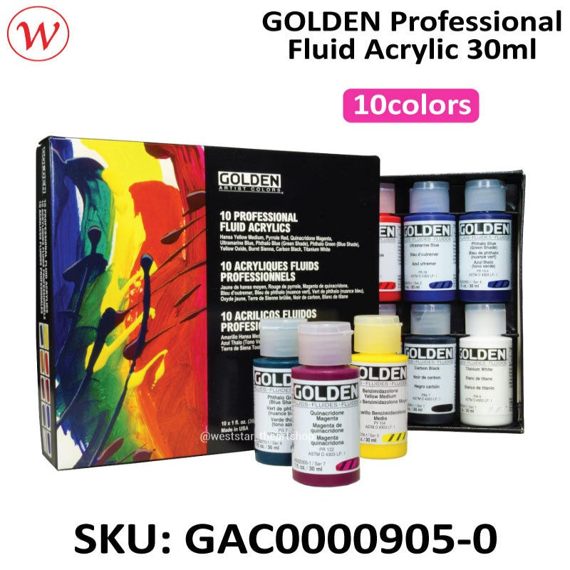 GOLDEN Principal (1oz) Fluid Set | (10colors * 30ml)