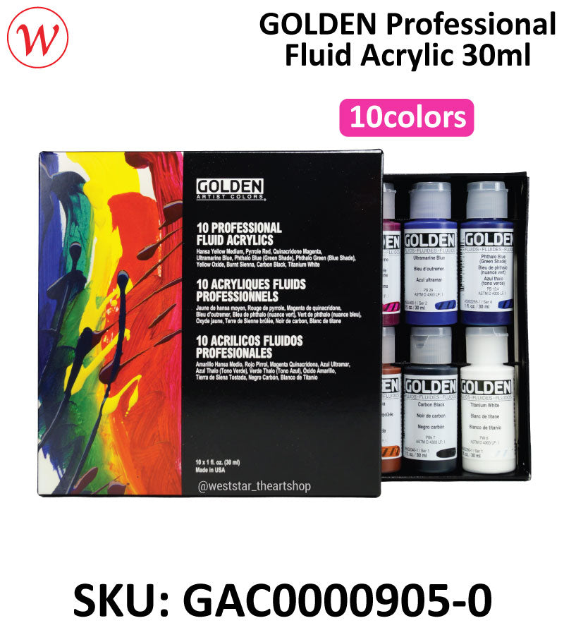 GOLDEN Principal (1oz) Fluid Set | (10colors * 30ml)
