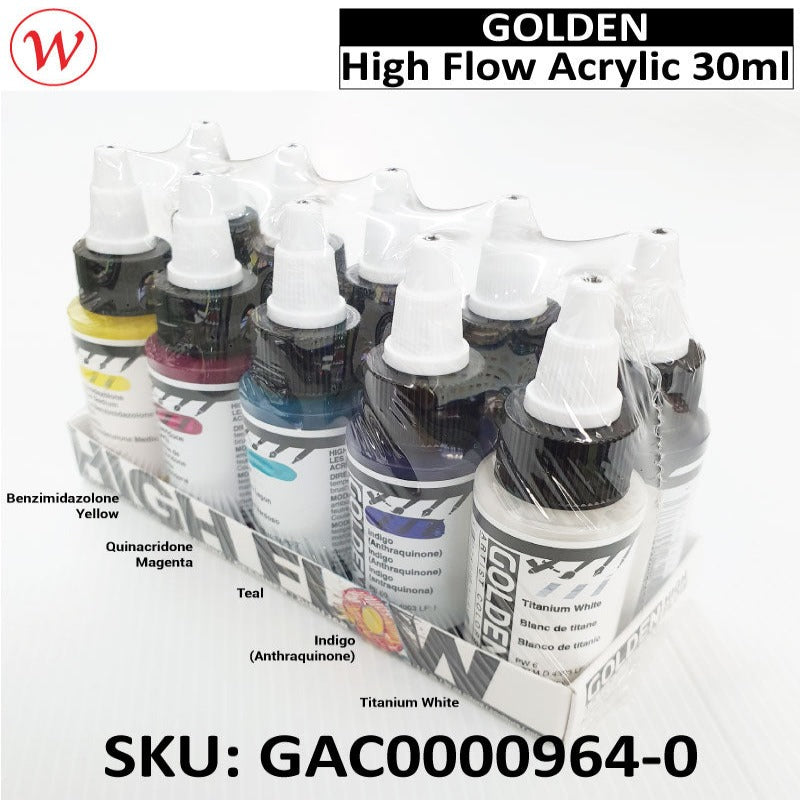 Golden High Flow Drawing Set | (10Colors * 30ml)