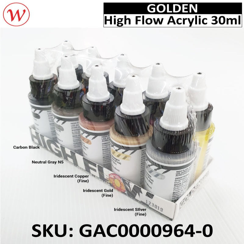 Golden High Flow Drawing Set | (10Colors * 30ml)