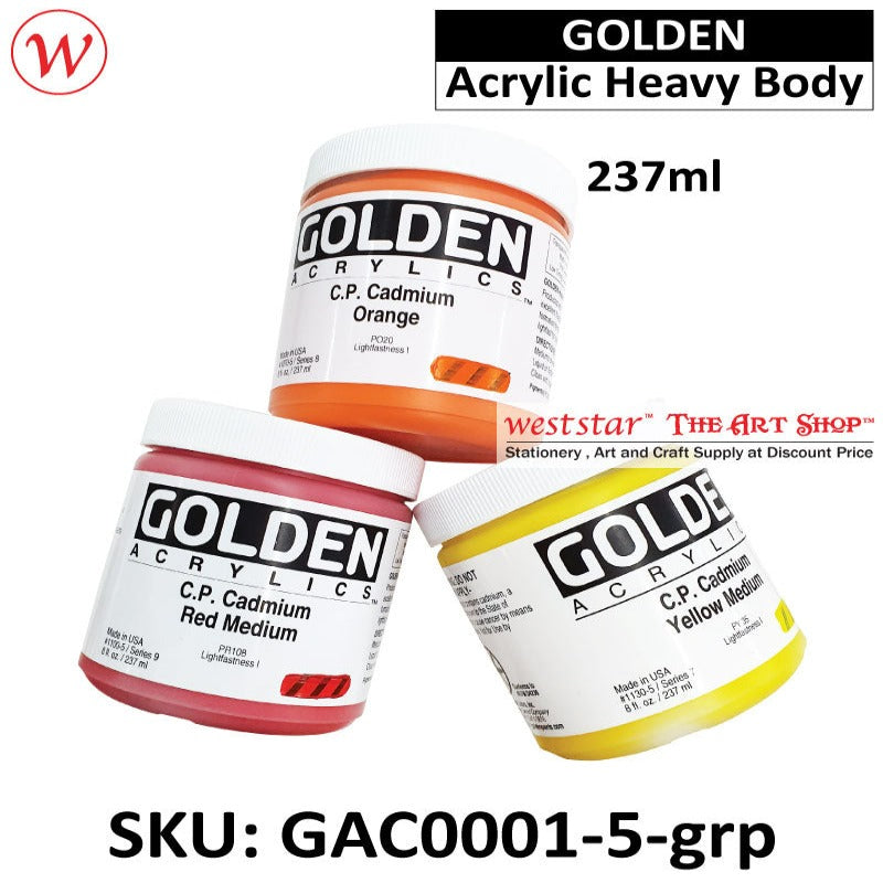 Golden Acrylic Heavy Body | (237ml)