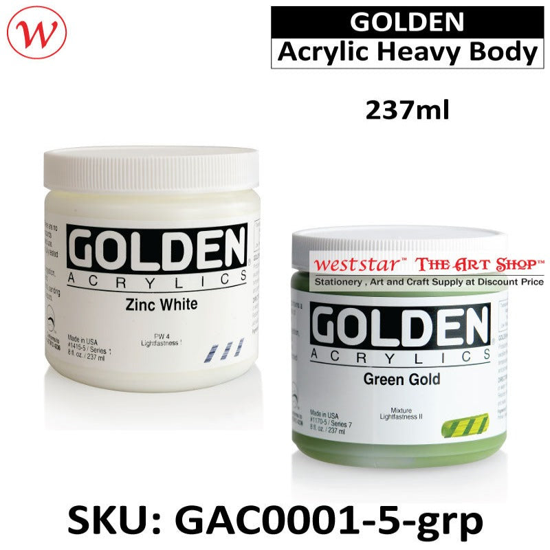 Golden Acrylic Heavy Body | (237ml)