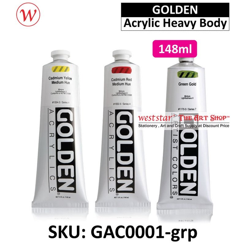 Golden Acrylic Heavy Body | (148ml)