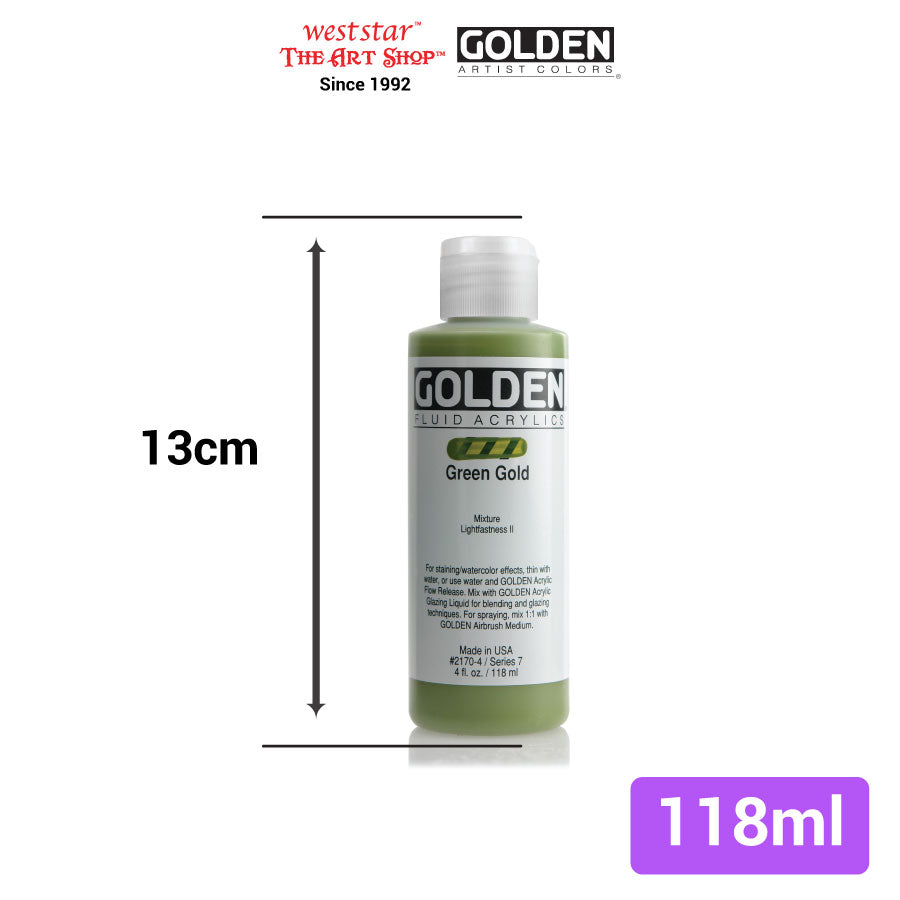 Golden Fluid Acrylic Color, Acrylic Paint | 118ml