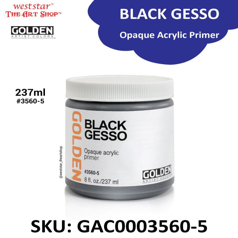 Golden Acrylic Black Gesso