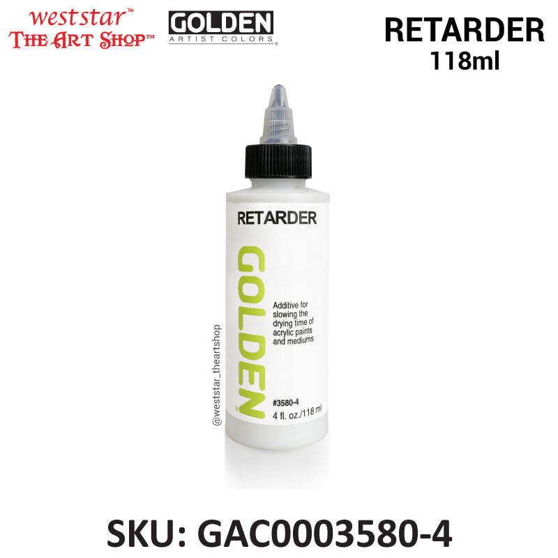 Golden Retarder Acrylic Retarder / Slow Drying Gel for Acrylic | 118ml