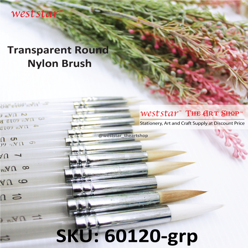 Weststar Transparent Round Nylon Brush