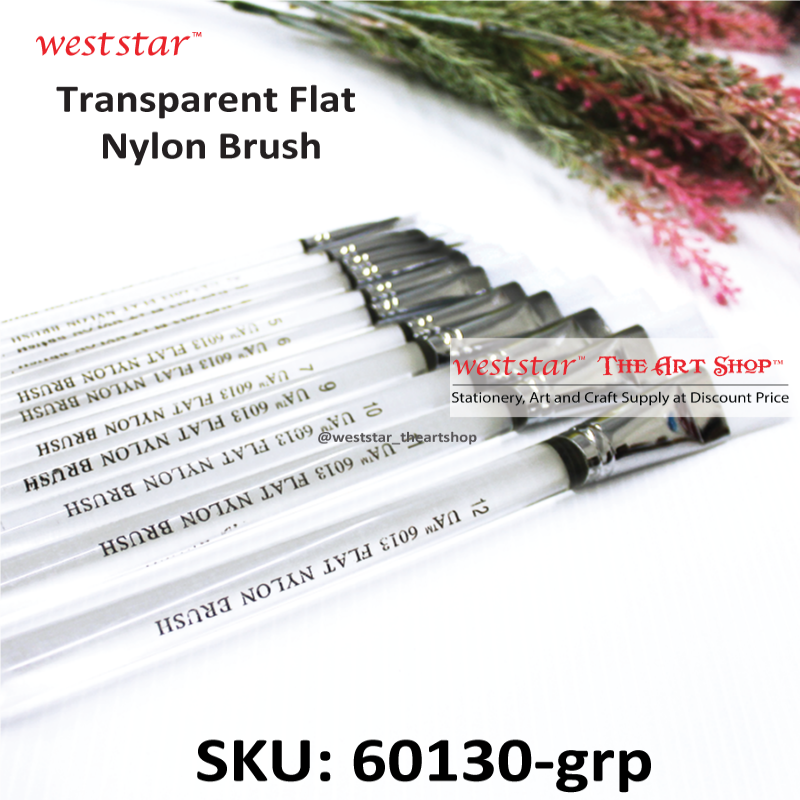 Weststar Transparent Flat Nylon Brush [GOOD QUALITY]