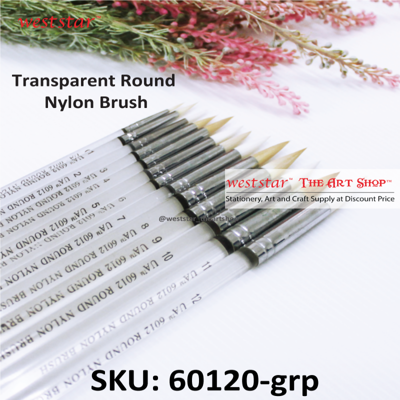 Weststar Transparent Round Nylon Brush