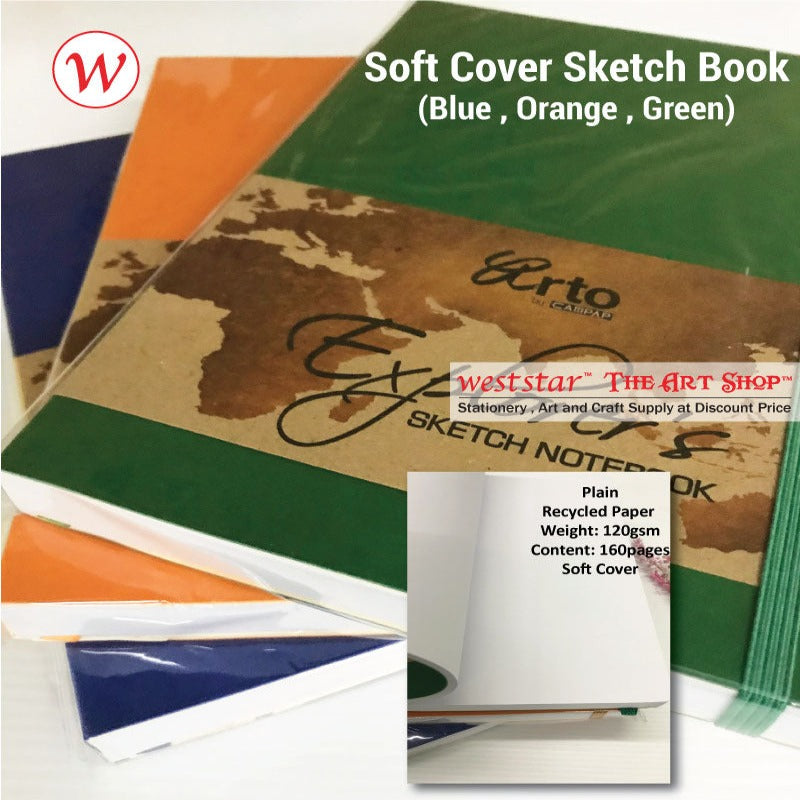 Journal Set - Sketch book + Brush Pen Set + Washi Tape