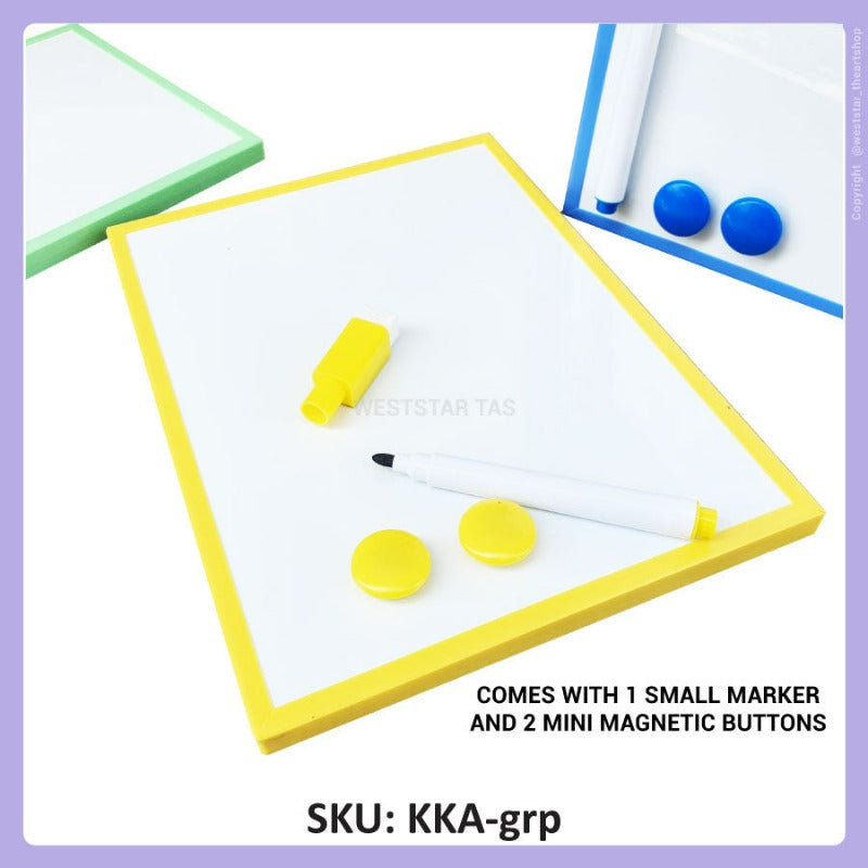 Writebest KIKI Magnetic Whiteboard A5, A4, A3