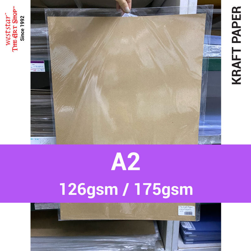 Weststar The Art Shop Buy A2 Kraft Paper 126gsm 175gsm Online weststar-the-art-shop-buy-a2-kraft-paper-126gsm-175gsm-online