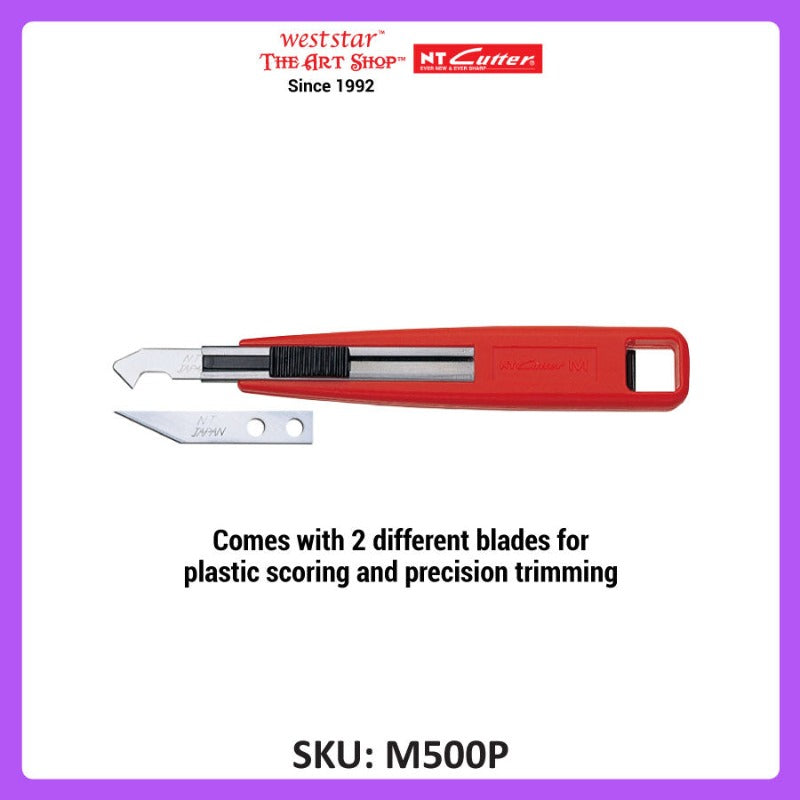 NT M-500P Plastic / Acrylic Sheet Cutter + 2 different blades