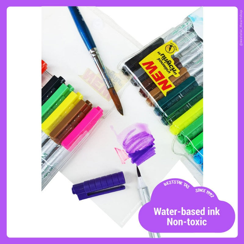 Master Art Watercolor Brush Marker | 12Colors / 24Colors