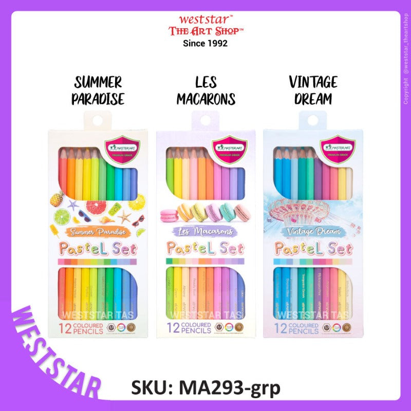 Master Art Pastel Color Pencil (12colors)