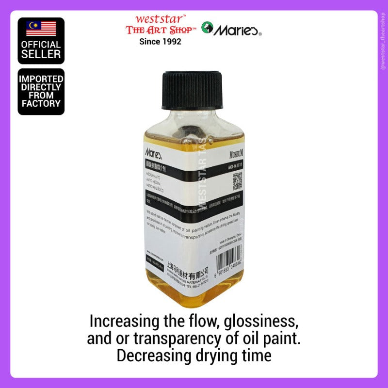 Marie's Museum Alkyd Medium | 100ml (Increase flow, decrease drying time)