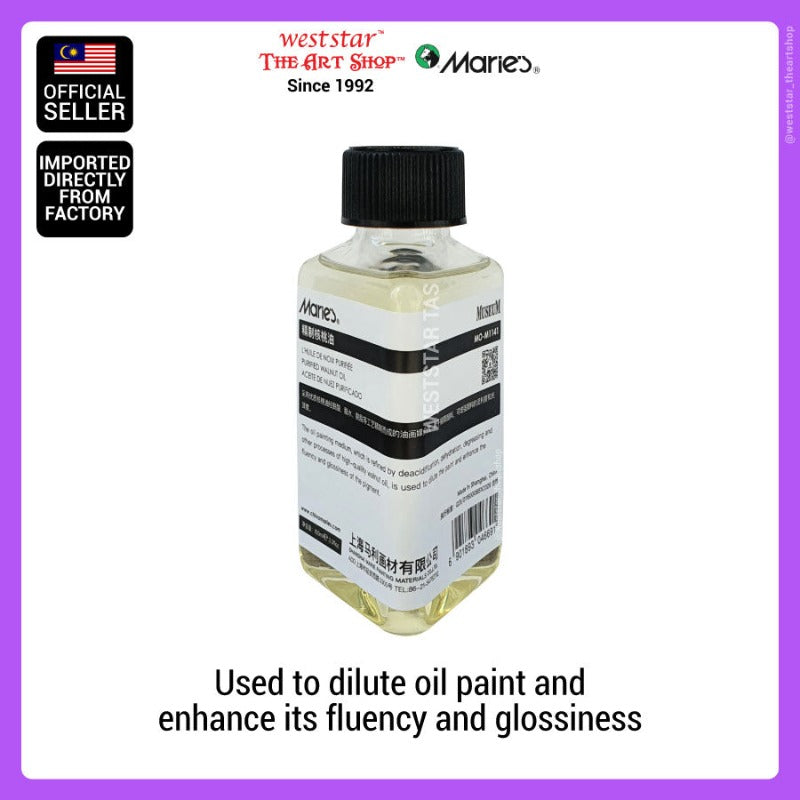 Marie's Museum-Purified Walnut Oil 100ml (Alternative to linseed oil)