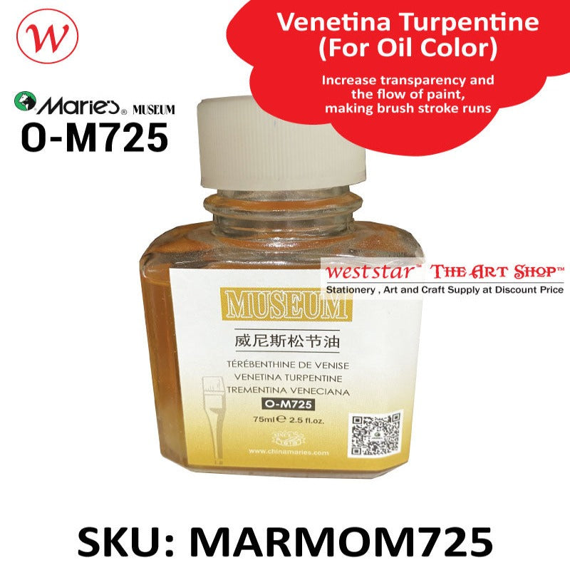 Marie's Museum - Venetina Turpentine - O-M725 - 75ml | (For Oil Color)