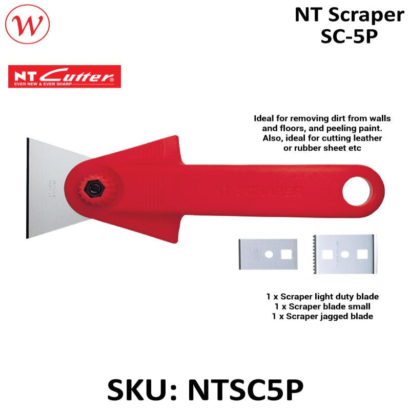 NT SC-5P Scaper with 3 different blades