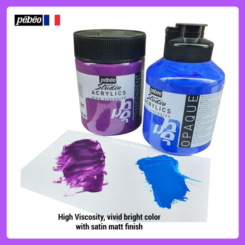 Pebeo High Viscosity Studio Acrylic Paint | 500ml