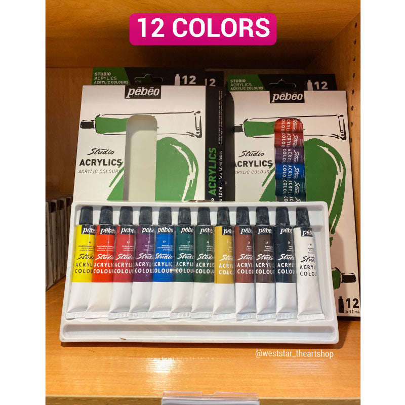 Pebeo Acrylic Color Set , Pebeo Acrylic Paint Set 12 , 18 , 24colors *Online Exclusive Promo*