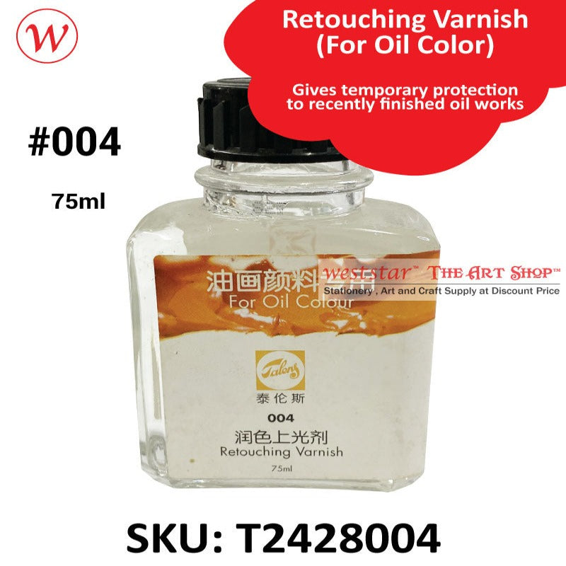 Talens Retouching Varnish (#004) - 75ml | (For Oil Color)