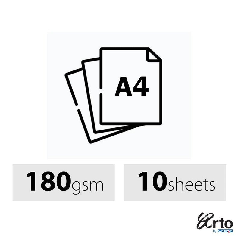 Arto by Campap A4 Colour Plus 10sheets x 180gsm