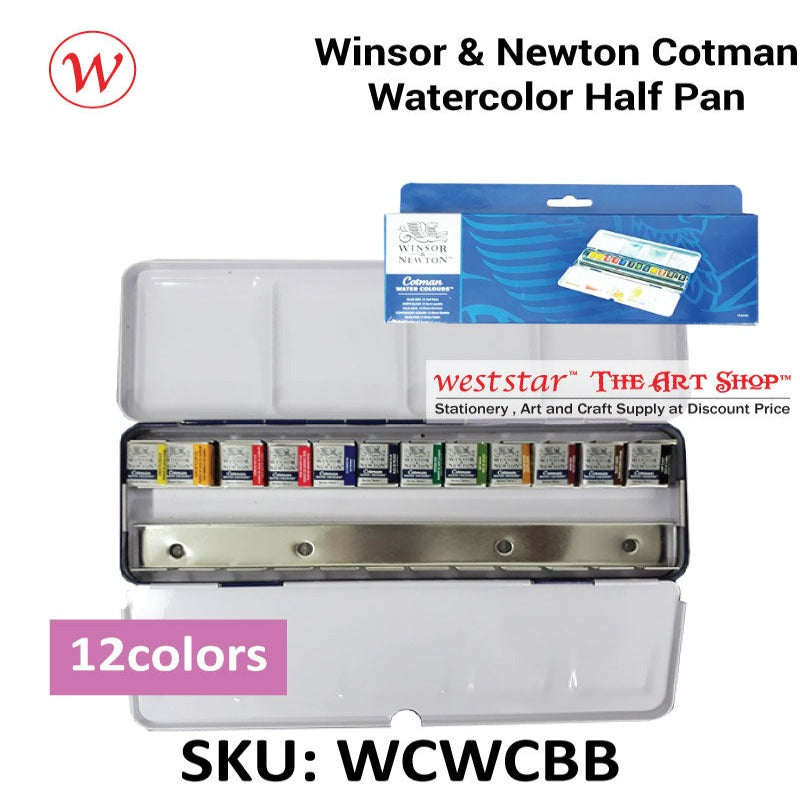 Winsor & Newton Cotman Watercolor set 12 half pan