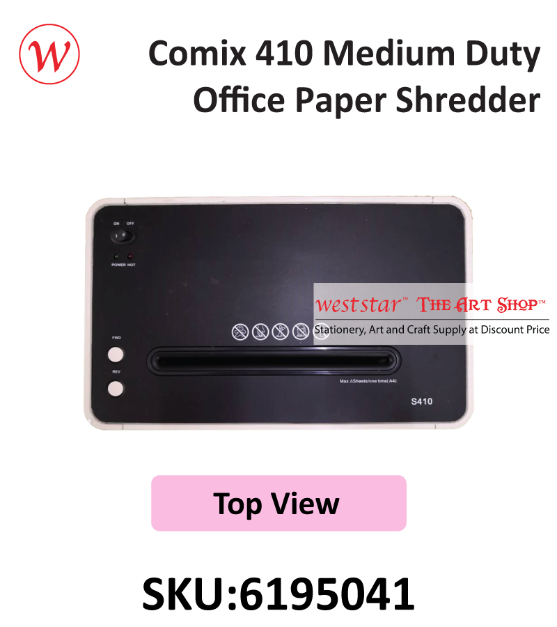 Comix 410 Medium Duty Office Paper Shredder