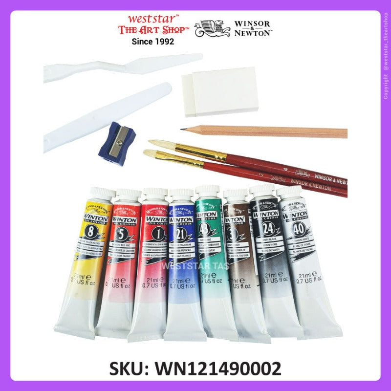 Winsor & Newton Winton Oil Small Art Box | 15pcs set