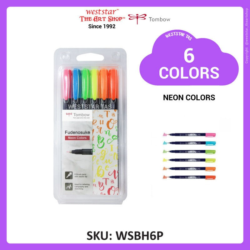 [Weststar TAS] Tombow Fudenosuke Brush Pen Set, Brush Marker