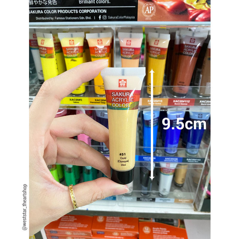 Sakura Acrylic Color, Acrylic Colour - 20ml (Small Tube)
