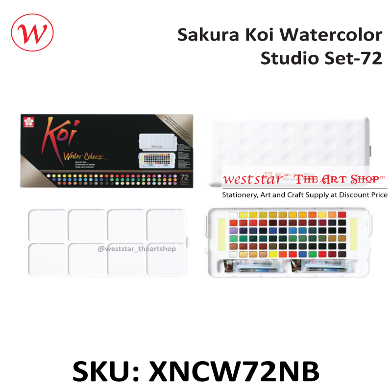Weststar The Art Shop Buy Sakura Koi Watercolor Studio Set-72
