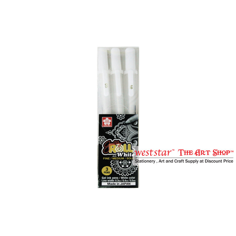 Sakura Gelly Roll White- SET