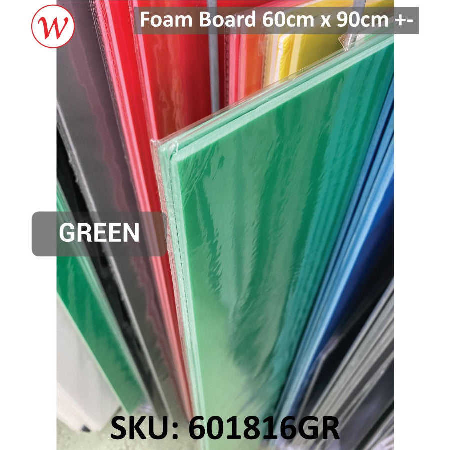 [Weststar TAS] NORMAL Compress Foam board 60cm x 90cm +- (5mm), White and Color Foam Board