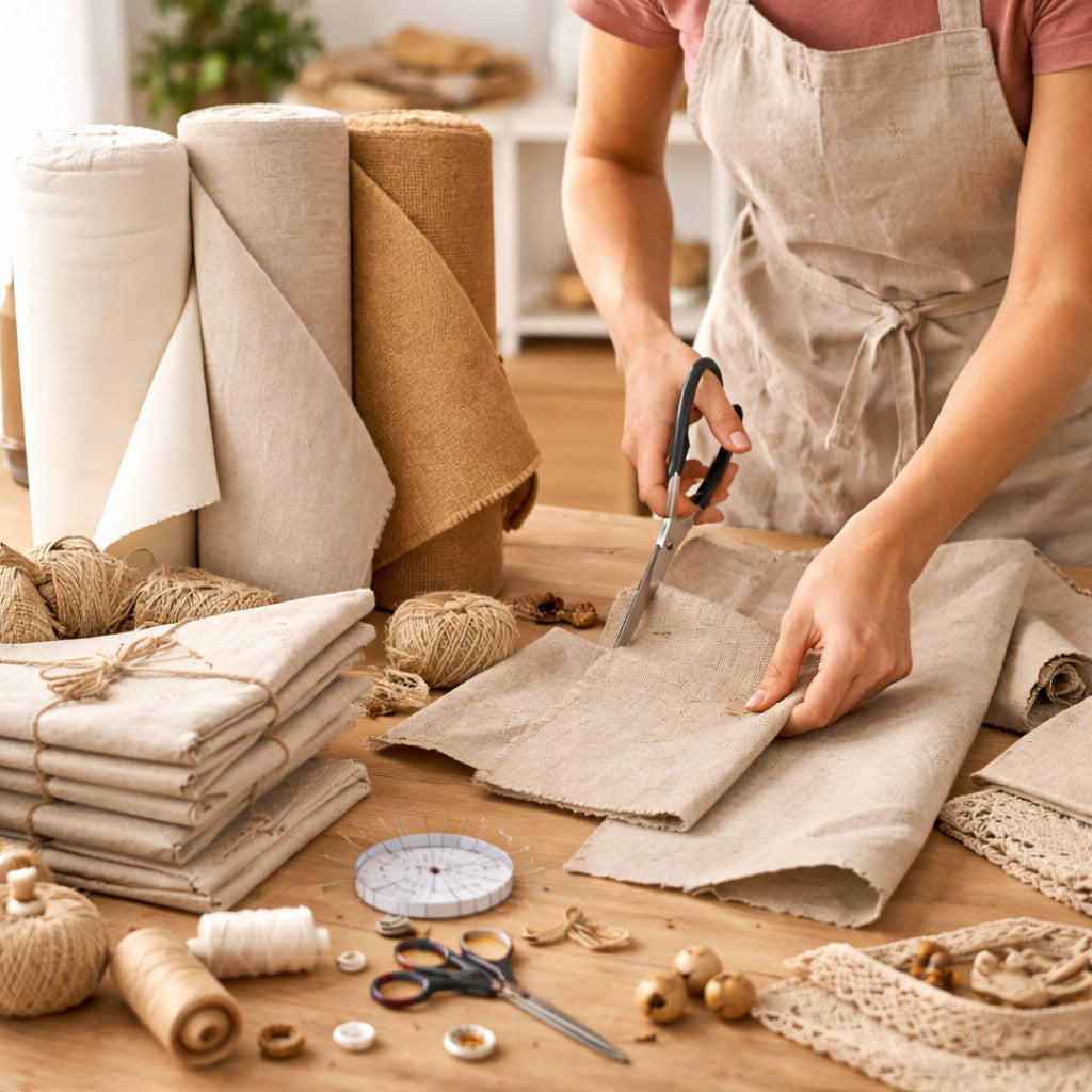 [WE-ARTS] Artist UNPRIMED Cotton / Linen / Jute Canvas Roll Canvas Fabric Kain Canvas Lukisan Canvas for Painting Craft