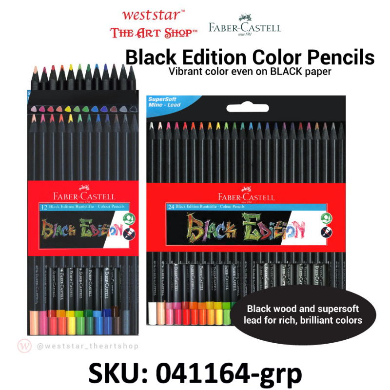 Faber-Castell Black Edition Color Pencil | 12pcs / 24pcs