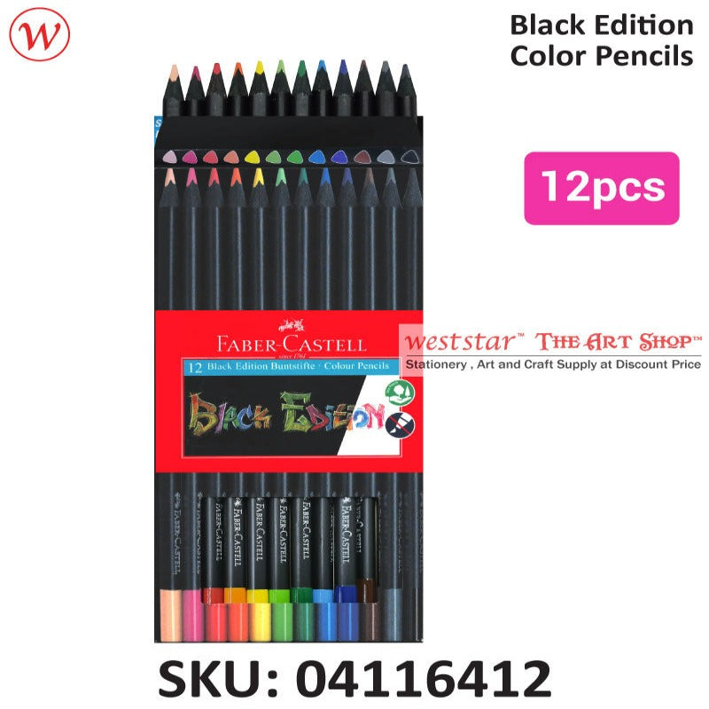 Faber-Castell Black Edition Color Pencil | 12pcs / 24pcs