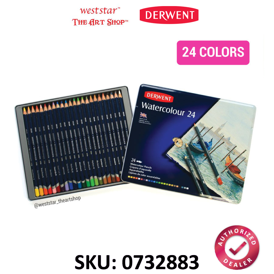 Derwent Watercolor Pencil, Derwent Watercolour Pencil Tin 12, 24 , 36color