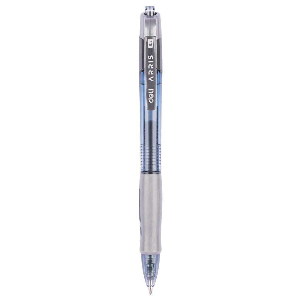 [WETAS] DELI EG08 ARRIS Gel Pen 0.5mm (BLUE / BLACK ) - Single pc