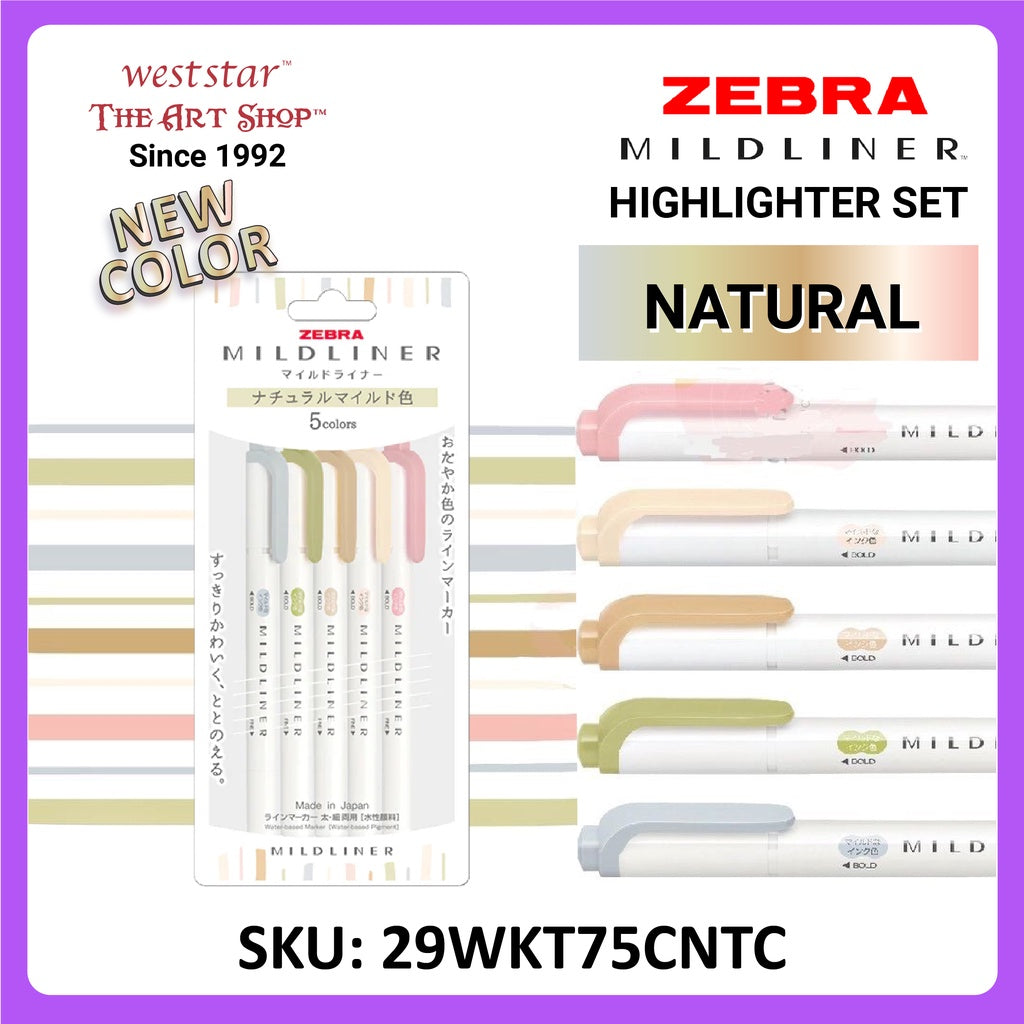 Zebra Mildliner Highlighter 2022 New color [Single, Set]